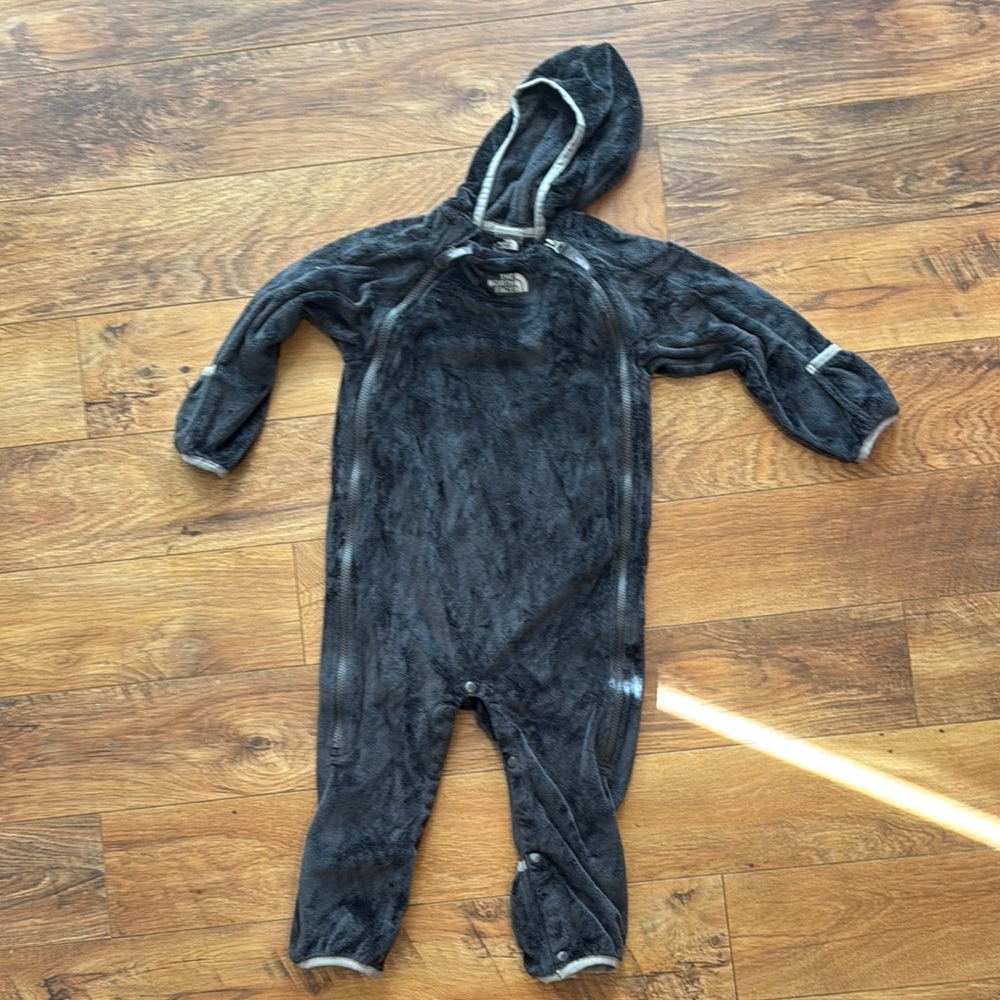 The North Face Charcoal Gray Kids One Piece
